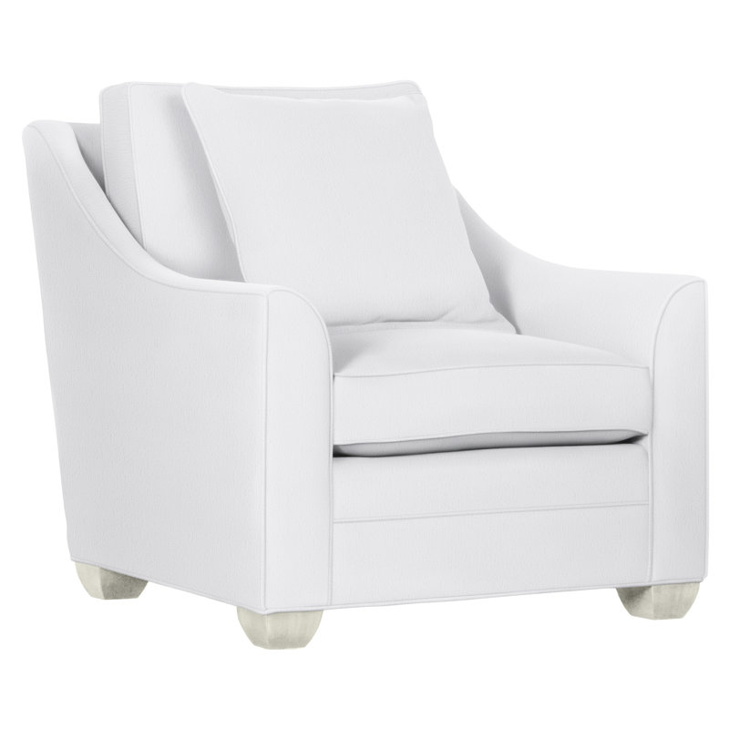 Chaise 37,5 po Nicholas, Neige Navada, Wrenn