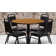 Ahlam 36'' Round Laminate Table Set with X-Base and 4 Trapezoidal Back Banquet Chairs