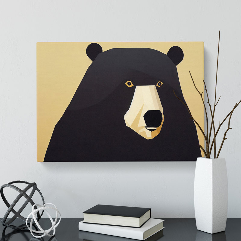 The Eccentric Bear Abstract - Wrapped Canvas, 50cm H x 76cm W x 3cm D