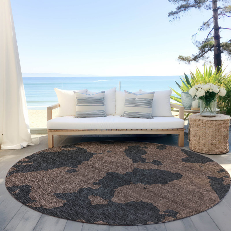 Tapis Aquaisha avec envers antidérapant, Rond 8 pi