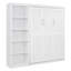Lit escamotable double, lit escamotable avec tablettes