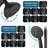 Wall Mounted,slide Bar Combo Rain Showerhead,dual Shower Head,rough-in Valve Included