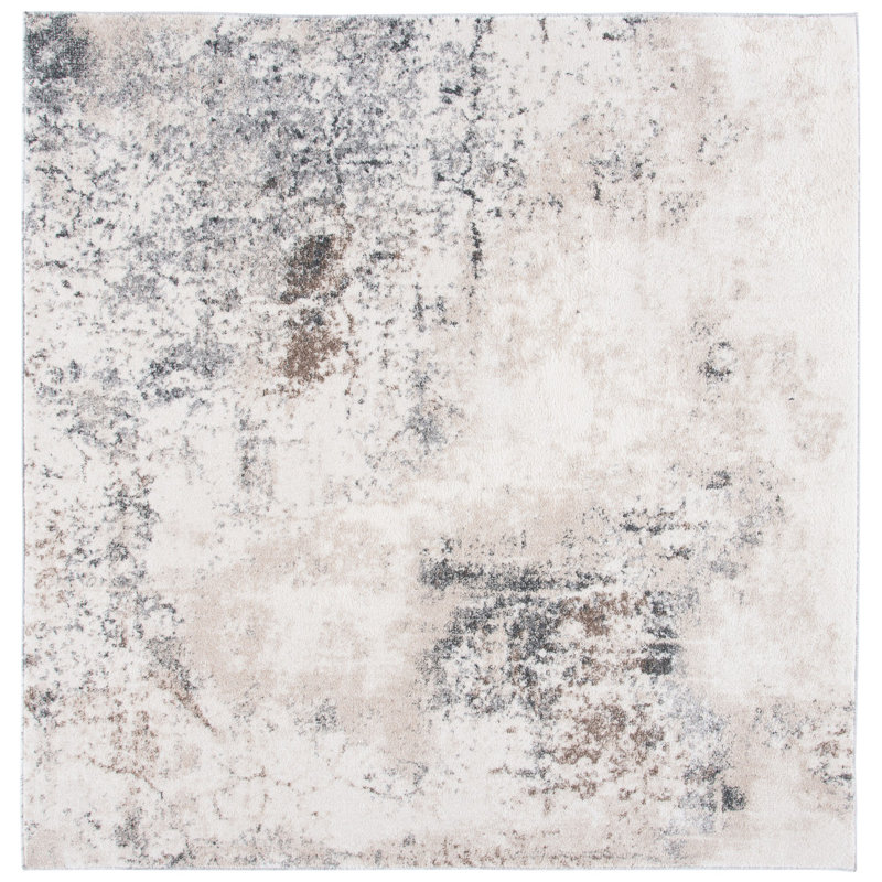 Tapis abstrait Maurice Performance, Carré 6 pi 7 po