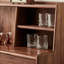 Vitrine multifonctionnelle couleur noyer
