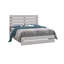Ensemble de chambre à coucher Queen, blanc, ensemble 2 pièces avec table de chevet-136124945