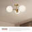 Nouveau Glass Semi Flush Mount-66310874