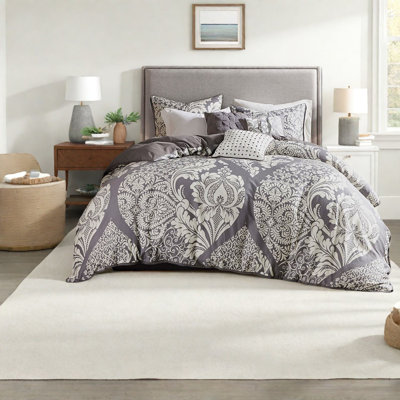 Premium Cotton Bedding Sets, Multicolor Damask Pattern, Stylish And Comfortable For Home