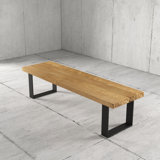 Beckner Solid Wood Top Coffee Table