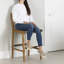 Tabouret de comptoir en bois de corde et bois-98422616