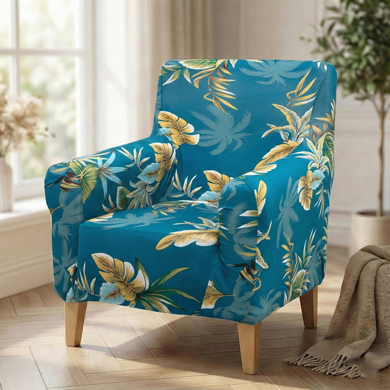 Housse de protection florale pour fauteuil extensible et moderne avec housse de protection pour fauteuil 1 pièce