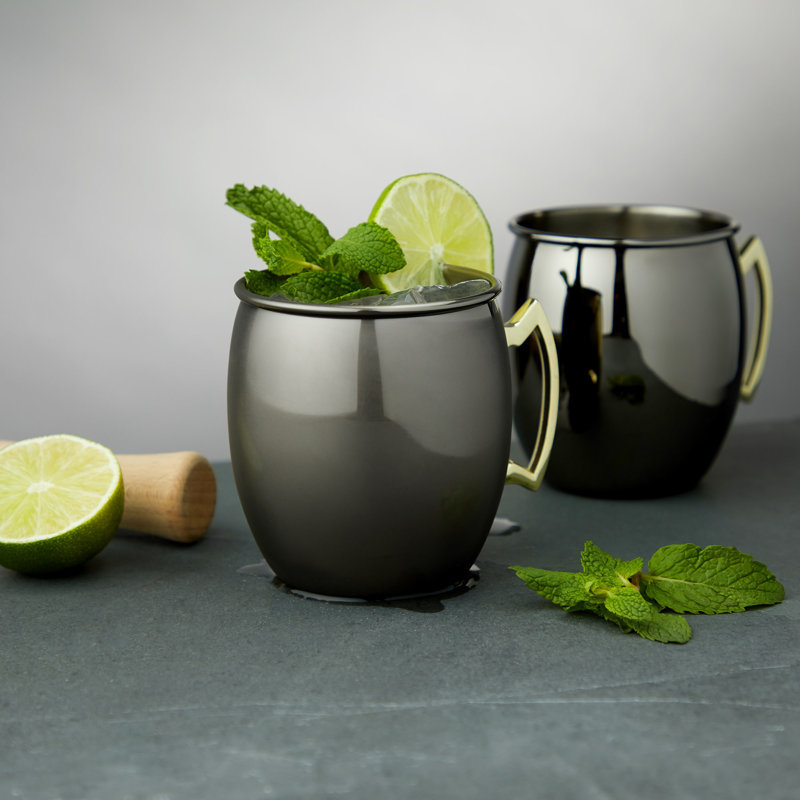 Tasses en acier inoxydable 16 oz Moscow Mule