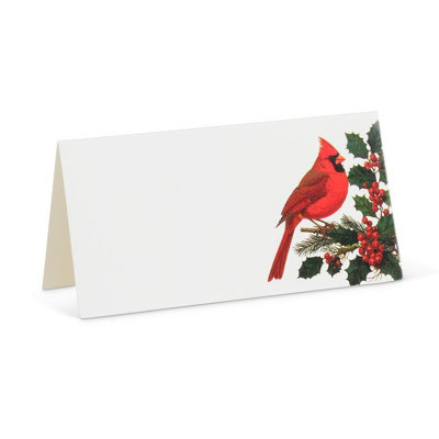 Placecard Cardinal & Holly 12 pièces