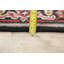 Tapis traditionnel rouge à motif géométrique 3x5