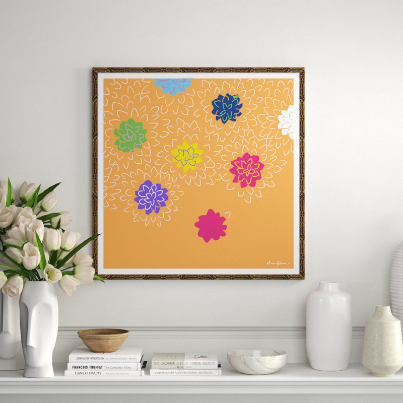 Chrysanthemums Giclee Print by Dana Gibson, Brown