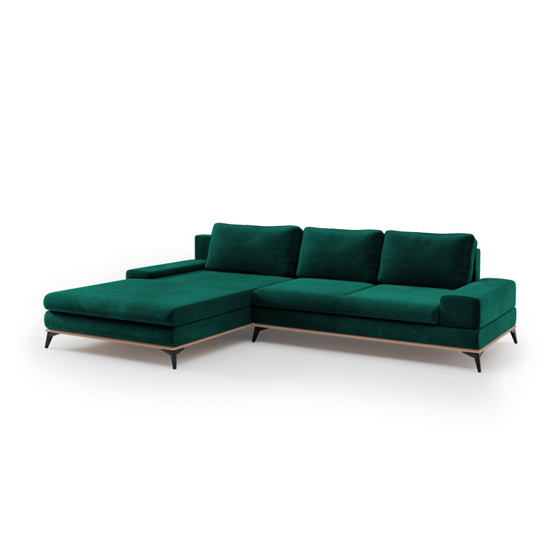 Cuiksa 5 Seater Sofa Bed, Green, Left Hand Facing