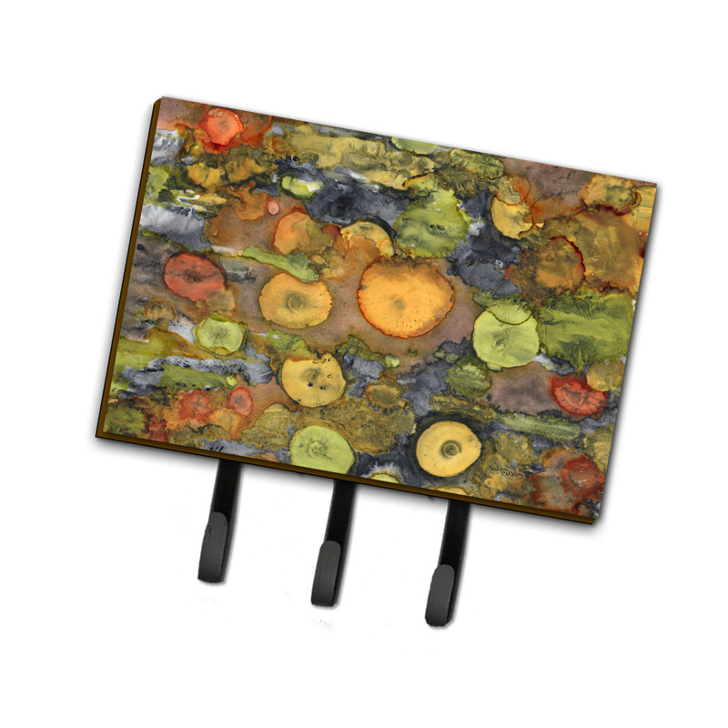 Metal Wall Organizer with Key Hooks