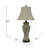 Stoneybrook 32" Pickled Pine/Green Table Lamp