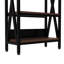 Étagère de boulanger de 56,21 po à 4 niveaux pour le rangement de la chambre à coucher, de la cuisine et de la salle de bain, avec rebords renforcés, assemblage en douceur, quatre étagères en bois pour garage