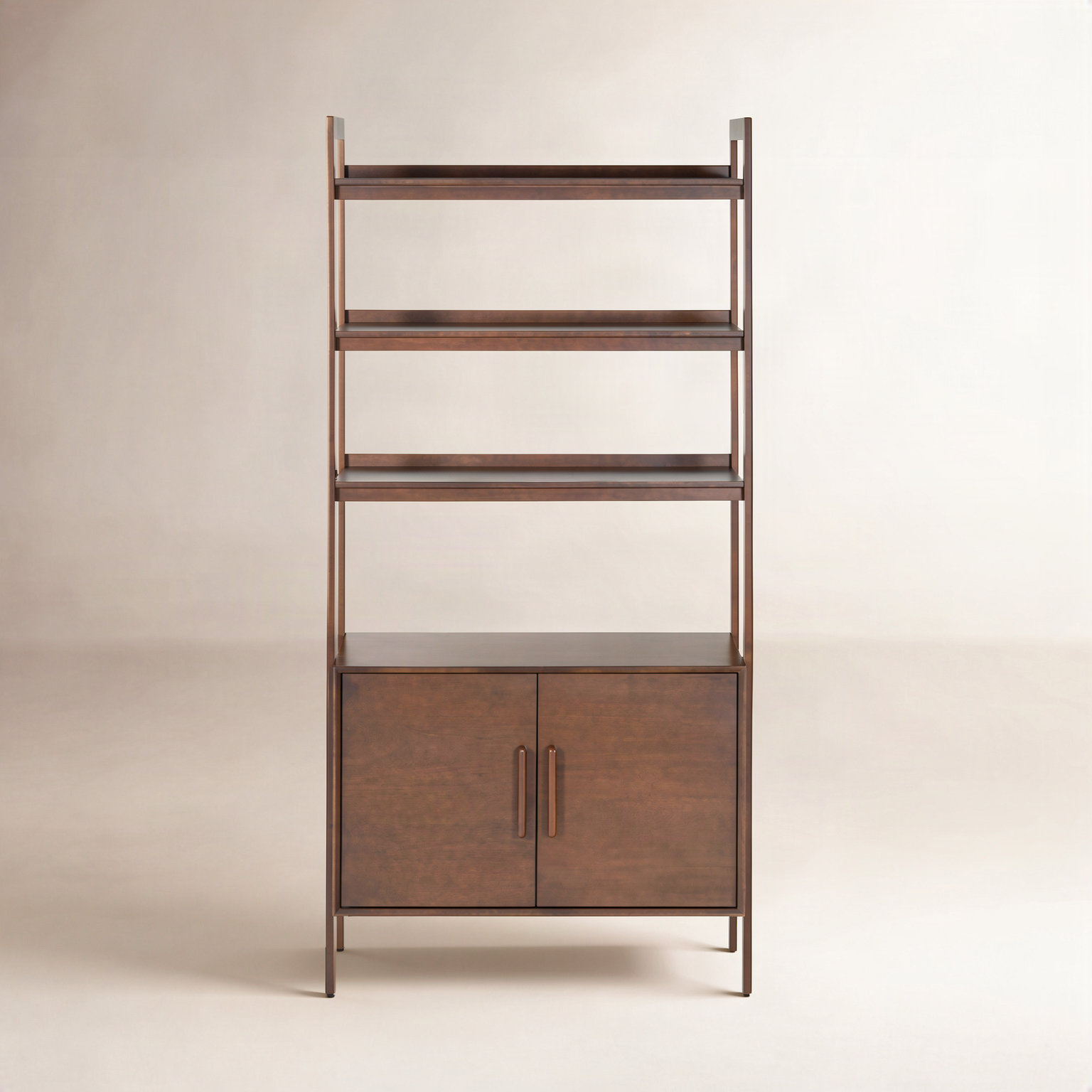 36" Wood Cabinet Bookcase