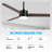 52" 3-Blade Matte Black LED Standard Ceiling Fan with Remote Control and Light Kit Included