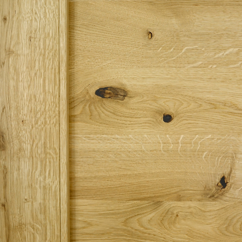 Morosco Oak Wood Sliding Barn Door Rustic, 90 cm x 210 cm , Natural Oil