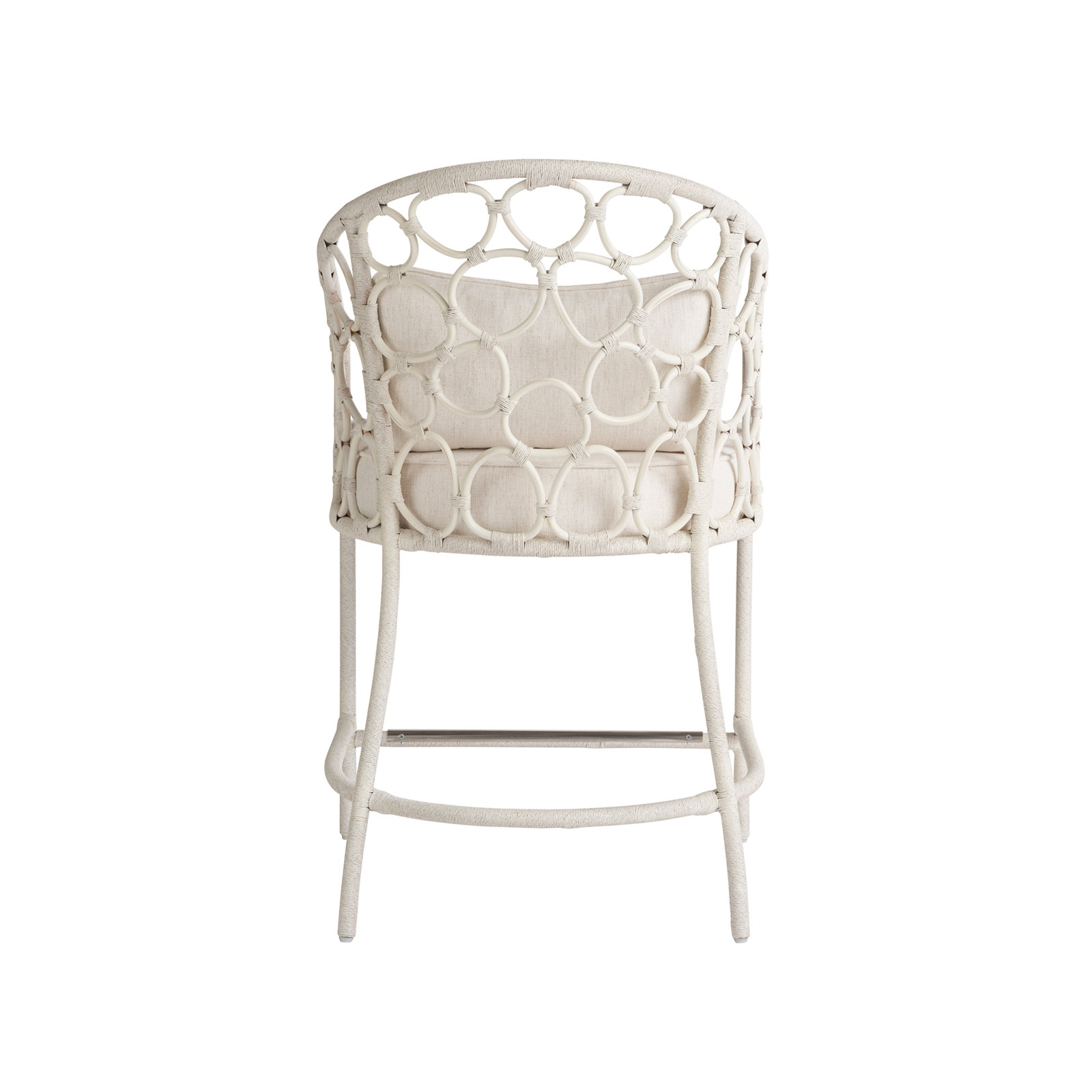 Rosalie 24" Bar Stool, White