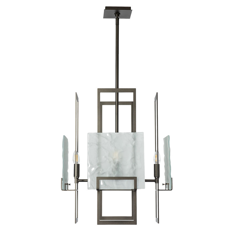 Geo Pendant - 4-Light - Sterling - Clear Glass, Oil Rubbed Bronze, Frosted Glass