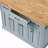 54Inch Large Kitchen Island With Rubber Wood Drop Leaf, Embossed Texture Rolling Kitchen Cart On 4 Wheels With 4 Doors And 3 Drawers, Kitchen Island With Storage For Kitchen, Dining Room-297474542