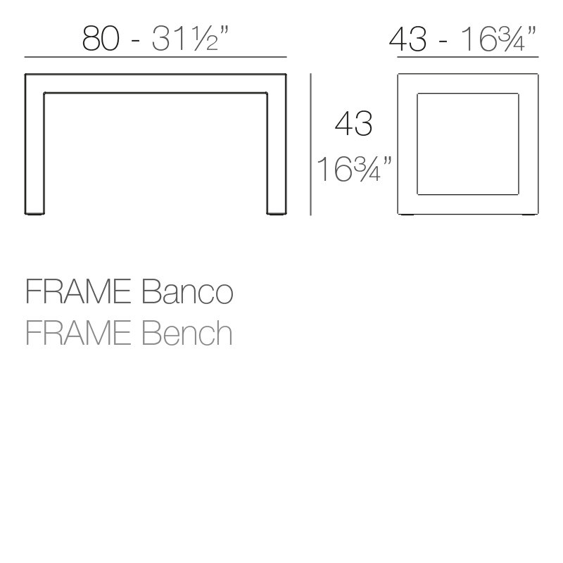 Frame Matt Polyethylene Picnic Bench, Ice
