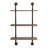 Hollis 3 Piece Industrial Pipe Shelves