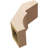 Timberthane Rough Cedar Faux Wood Monterey Knee Brace, 5"W x 10"D x 10"H, Primed Tan-88135866