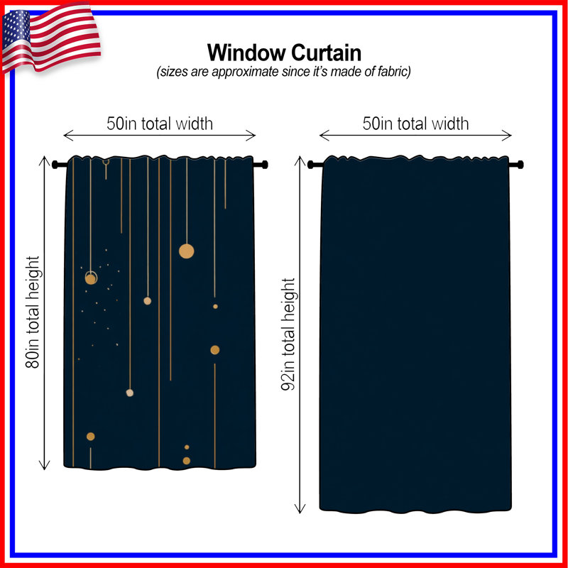 Rideaux abstraits, voilages et voilages abstraits - 1 panneau, 50 po x 92 po - 1 panneau, Transparent