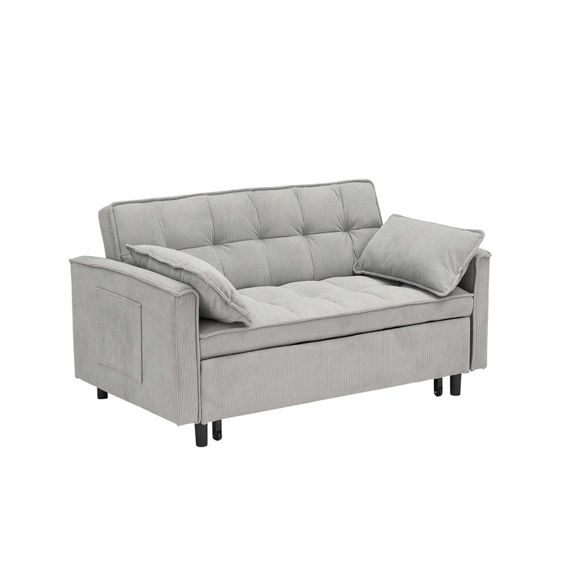Comfortable Double Sofa Bed with Pull-out Function for Living Room