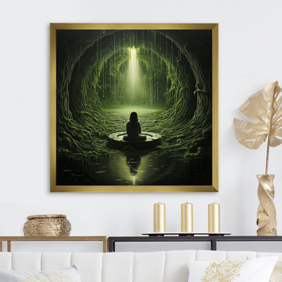 Vert intérieur sanctuaire méditation - impression