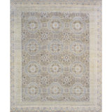 Khotan Hand-Knotted Taupe/Beige Wool Area Rug