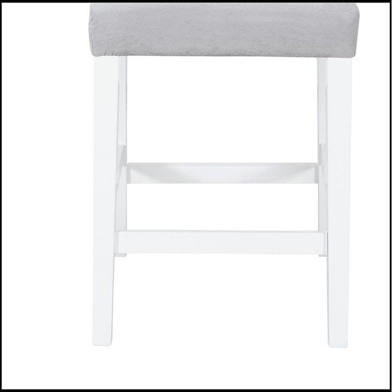 Ensemble de 2 chaises de salle à manger ARIYA GRIS / BLANC, Gris