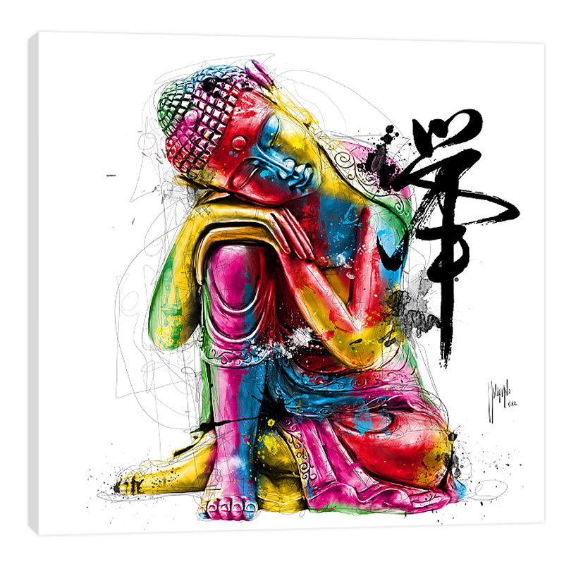 «Buddha», impression sur toile tendue, H 24 po x l 24 po x p 1,5 po
