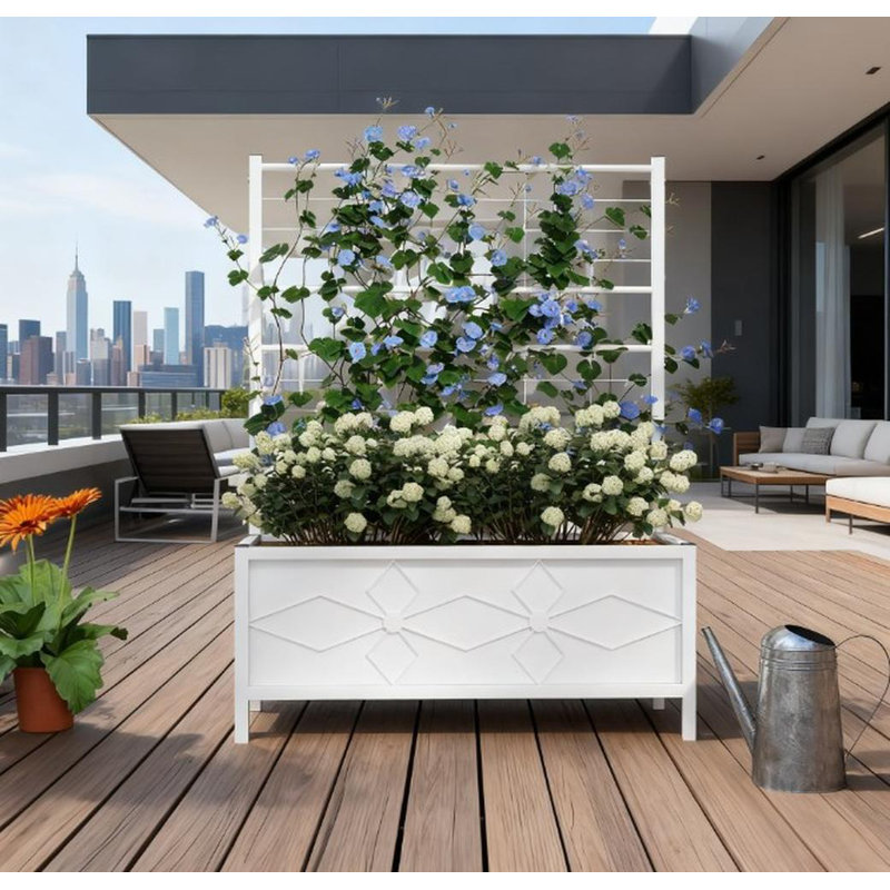 Outdoor Planter (White), White