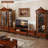 Maroon Solid Wood+Glass Display Cases