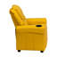 Contemporary Kids Recliner with Cup Holder and Headrest-912585452