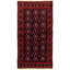 Tapis décoratif de laine noué à la main de conception unique 3 pi 3 po x 6 pi 1 po new age rizbaft
