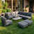 Coussin gris / cadre gris est en rupture de stock
