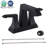 4 Inch Heavy Duty 2-Handle Bathroom Faucet with Drain and Supply Kits-107365005