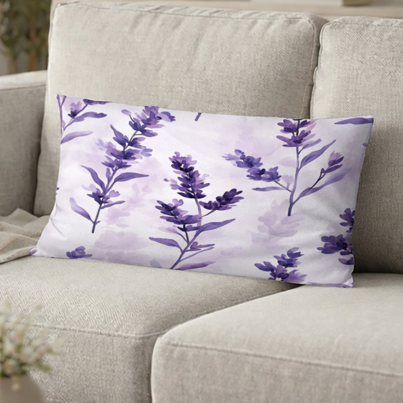 Coussin French Country - Coussin imprimé floral, H 12 po x l 20 po