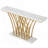 Schubert Gold Console Table with Faux Top-506084631