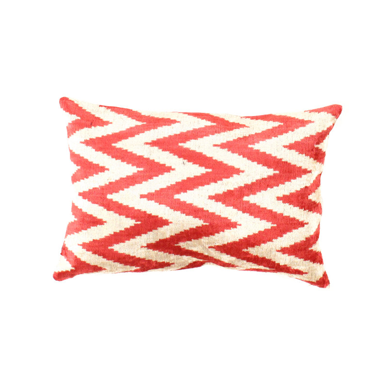 Oreiller TI 140, Chevron rouge / ivoire