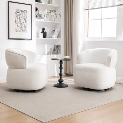 Olevide Swivel Barrel Chair