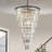 30" W 22-Light Dimmable Tiered Chandelier-479573064