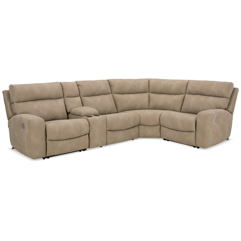 Next-Gen DuraPella 6-Piece Power Reclining Sectional, 41" H x 114" W x 73" D
