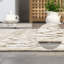 Tapis de chambre à coucher lavable à motif géométrique doux et antidérapant-2069067675